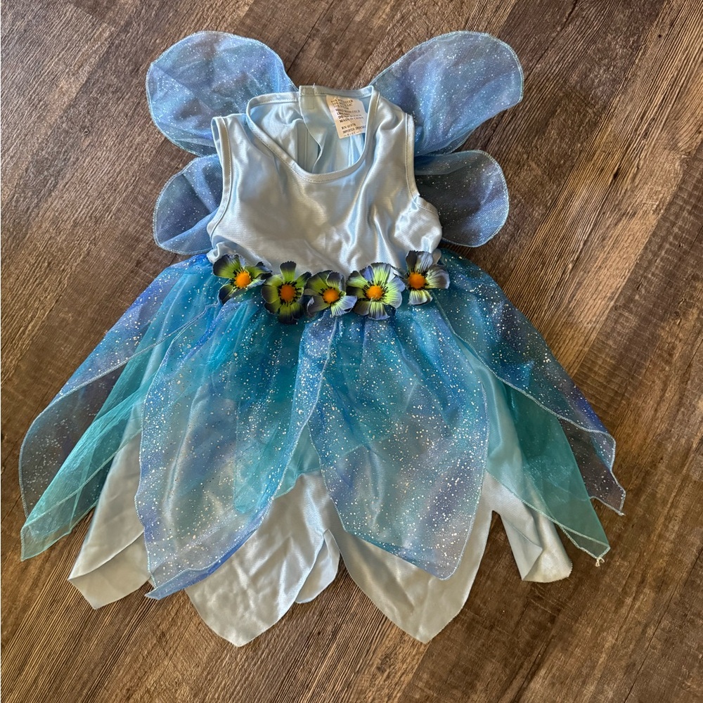 Blue Butterfly Costume Girls size 4-6T